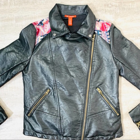 Chelsea & Violet Moto Biker Jacket Design Full Zip - Picture 2 of 8